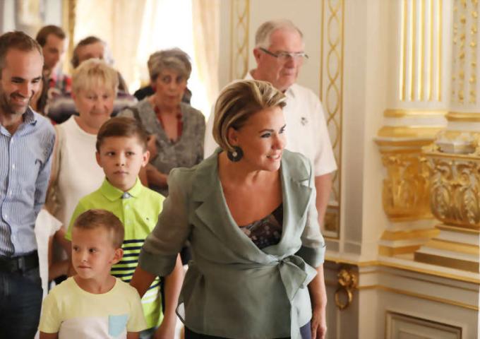 La Grande-Duchesse lors de la visite "Guide For One Day"