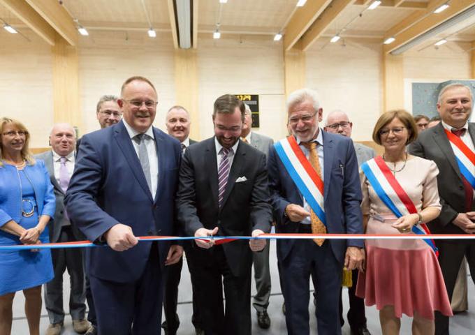 Le Prince héritier à assisté à l'inauguration du nouveau complexe scolaire et sportif de Lorentzweiler
