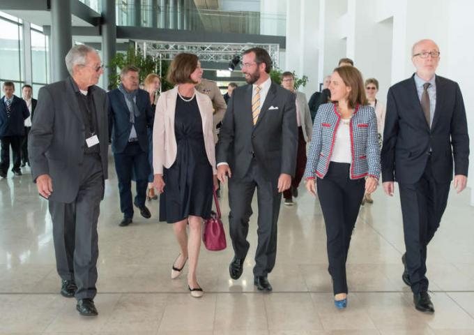 Le Prince héritier lors de son arrivée