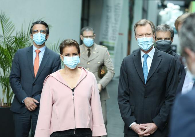 Le Couple grand-ducal a visité le Luxembourg Institute of Health (LIH)