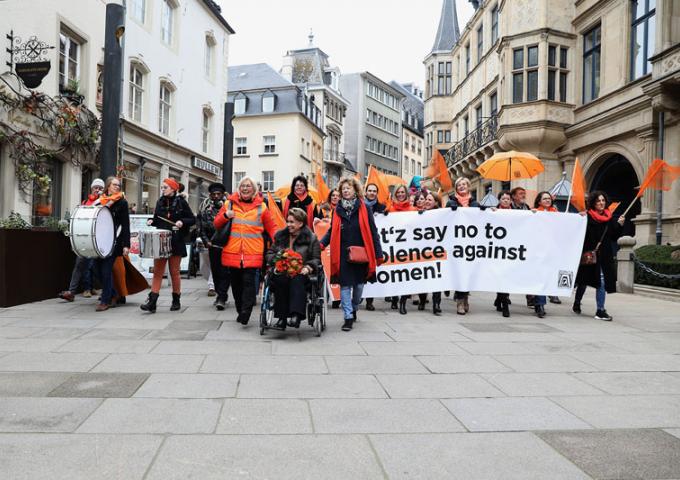 La Grande-Duchesse lors de la Marche de solidarité