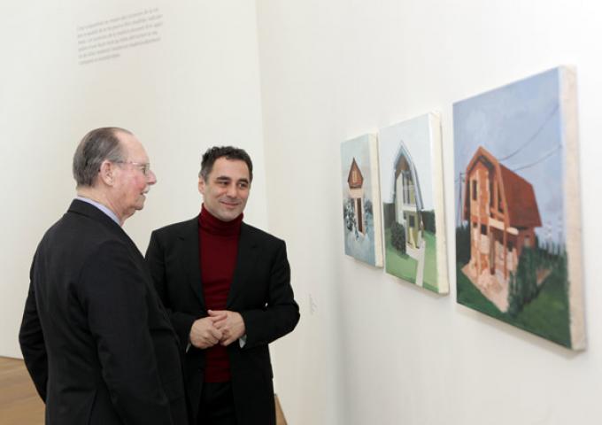 Visite du Grand-Duc Jean au Mudam