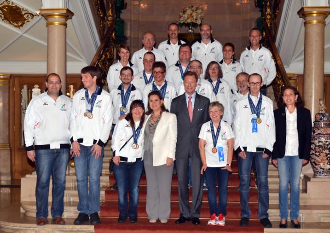 Audience d’une délégation des participants aux Special Olympic World Winter Games