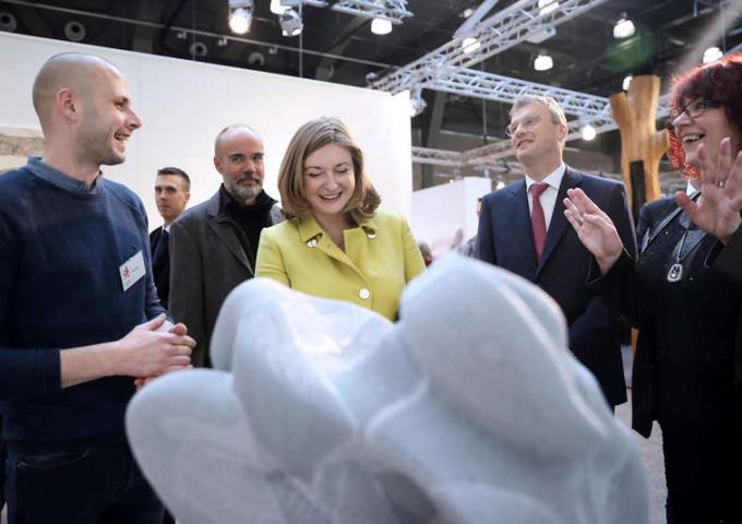 La Princesse héritière lors de la visite du CAL