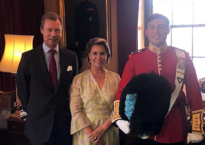 Le Couple grand-ducale et le Prince Sébastien