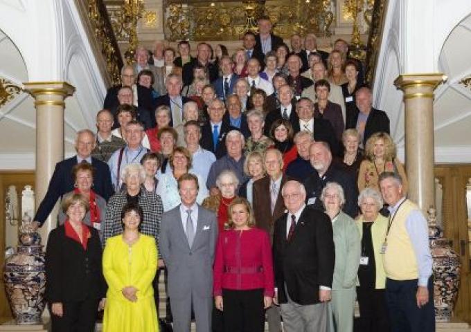 Audience pour des américains d'origine luxembourgeoise
