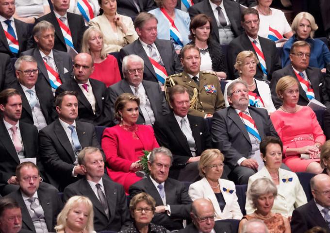 Le Couple grand-ducal lors de la Fête Nationale