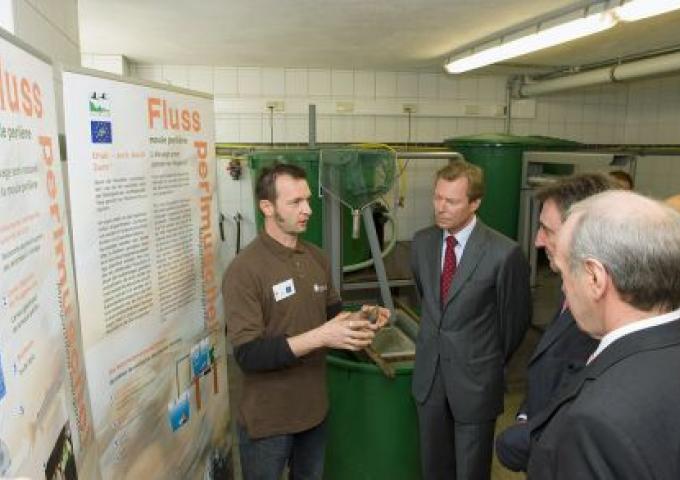 Inauguration de la station d'élevage de la moule perlière à Kalborn-Heinerscheid