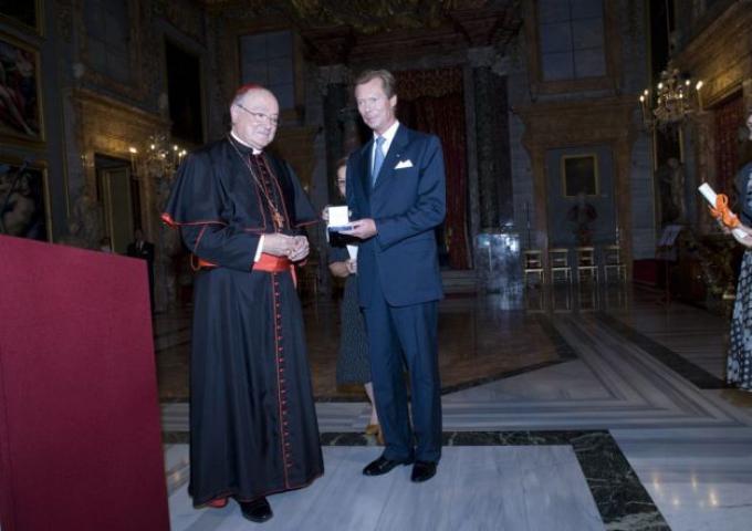 S.A.R: le Grand-Duc reçoit un prix du Vatican