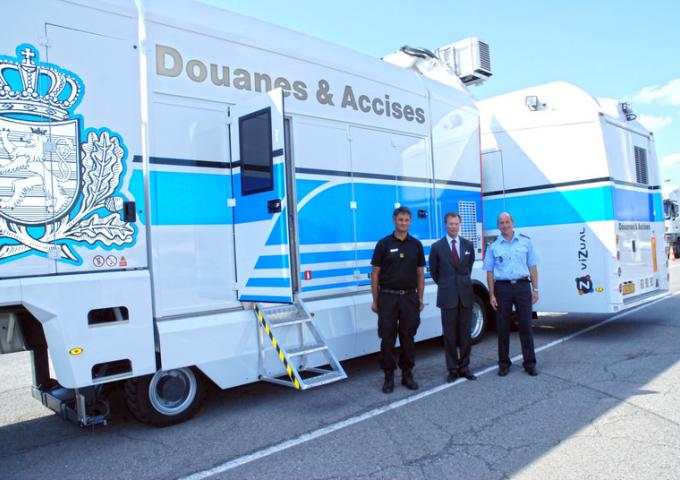 Présentation du camion d’assistance aux contrôles sécuritaires des douanes luxembourgeoises