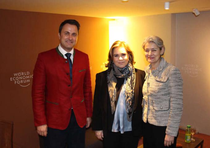 Photo de S.A.R. La Grande-Duchesse et Xavier Bettel