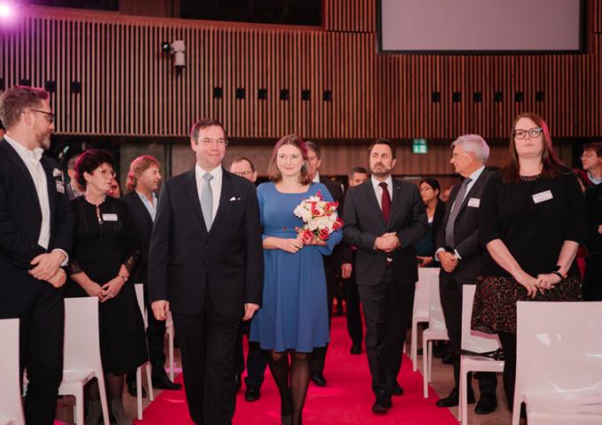 Le Couple héritier a assisté au 75e anniversaire de l’OEuvre Nationale de Secours Grande-Duchesse Charlotte