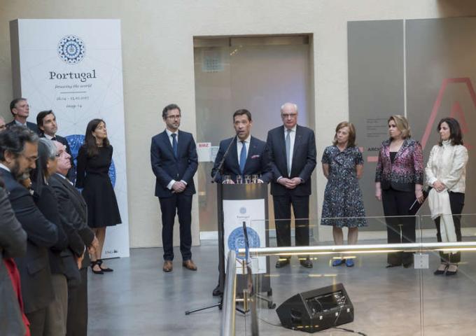 La Grande-Duchesse a assisté à l'inauguration de l’exposition “Portugal - Drawing the World” au MNHA