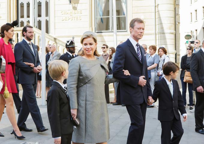 Photo de S.A.R. le Grand-Duc et membres de la famille grand-ducale