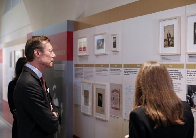 Le Grand-duc a visité les expositions "Aristides de Sousa Mendes" et "Luxembourg & Portugal"