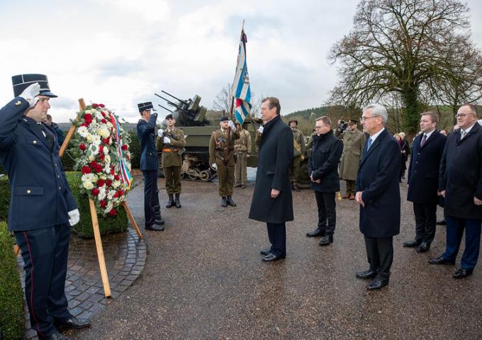 Le Grand-Duc a assisté à la commémoration du 75e anniversaire de la libération de Vianden