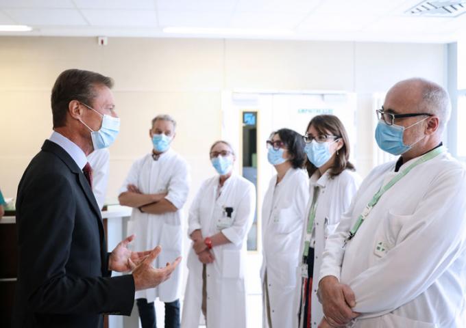 Le Grand-Duc a visité le Centre Hospitalier de Luxembourg