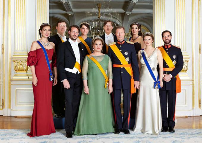 Photo de la famille grand-ducale
