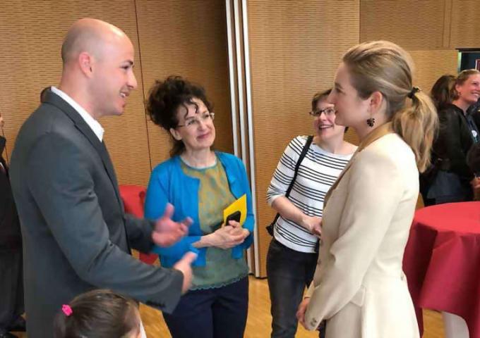 La Princese héritière lors de la Journée contre l’AVC