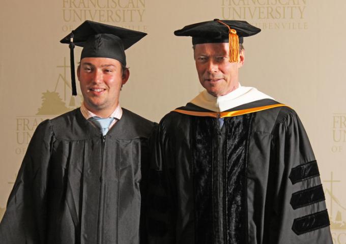 S.A.R. le Prince Sébastien à la Graduation Ceremony de l'Université de Steubenville