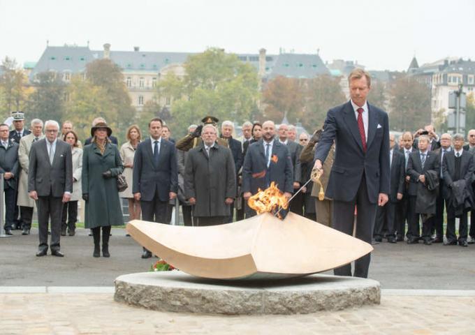 Le Grand-Duc au Monument National de la Solidarité 
