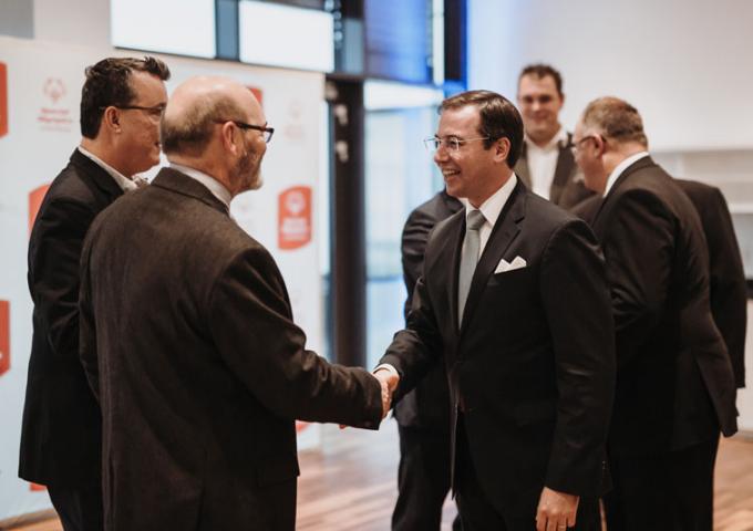 Le Prince héritier lors de l'accueil