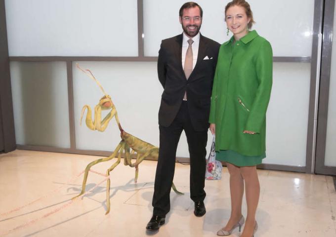 Le Couple héritier lors de la visite