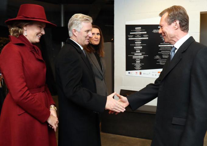 Le Roi et la Reine des Belges accueillent le Grand-Duc
