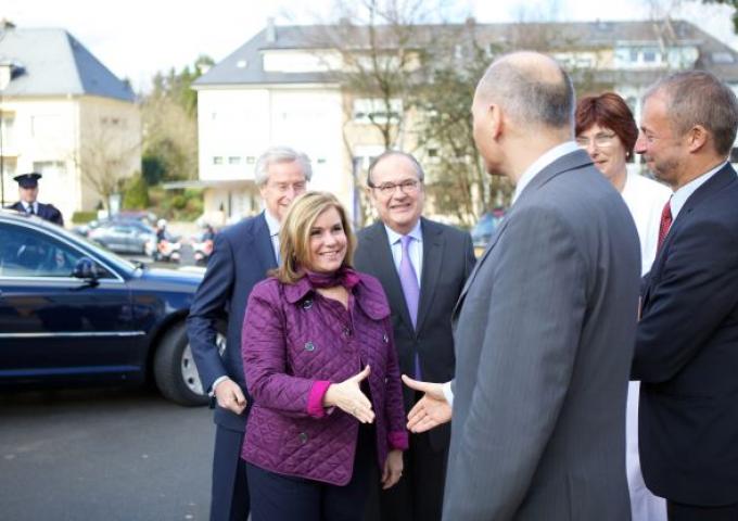 Visite de l'hôpital pédiatrique rénové du Centre hospitalier de Luxembourg