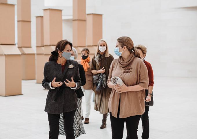 La Princesse héritière a participé à un « Midi de l’Art » au MUDAM