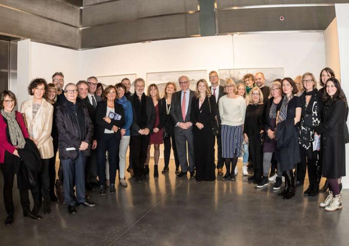 Photo de groupe lors de la visite du Salon 2017 du CAL