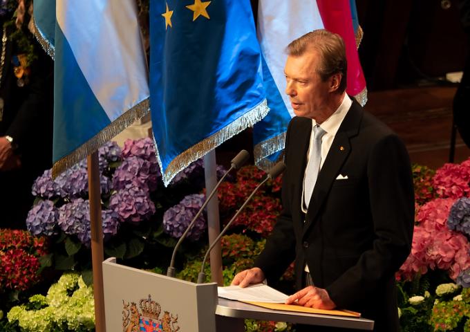 Le Grand-Duc lors de son discours