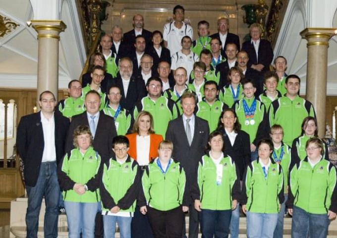 Audience pour les participants aux "Special Olympics World Summergames 2011"