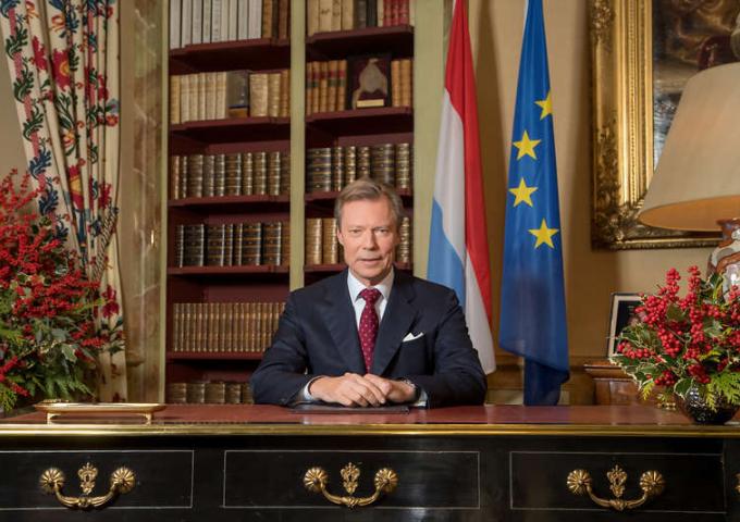 Le Grand-Duc lors du discours de Noël 2018