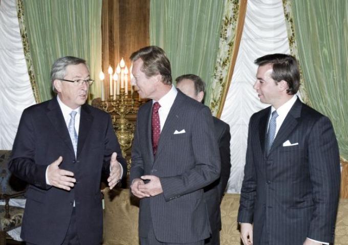 Le Grand-Duc, le Grand-Duc héritier et Jean-Claude Juncker