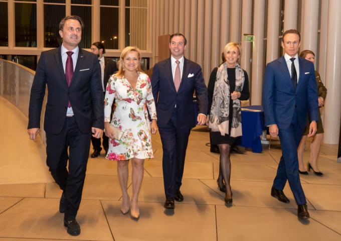 Le Prince héritier arrive à la Philharmonie Luxembourg