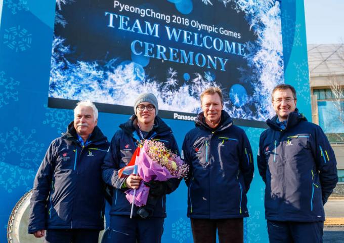 Le GRand-Duc lors des Jeux Olympiques d’hiver 2018
