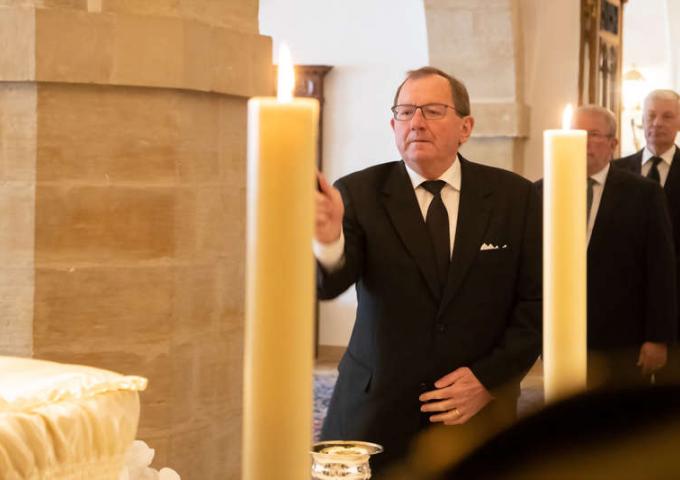 Les autorités nationales sont venues rendre hommage à S.A.R. le Grand-Duc Jean