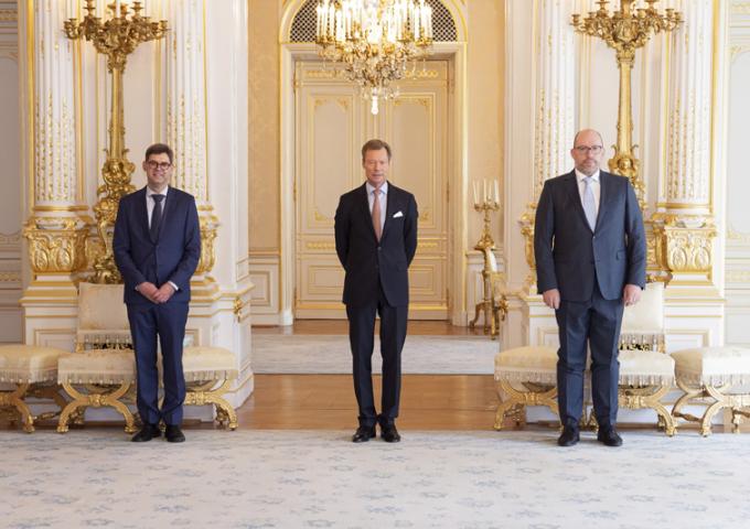 Grand-Duc reçoit en audience les Docteurs Hedo et Wagener de la SLPPP