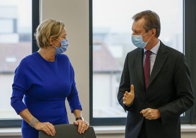 Le Grand-Duc a visité la Direction générale de la santé et de la sécurité alimentaire de la Commission européenne.