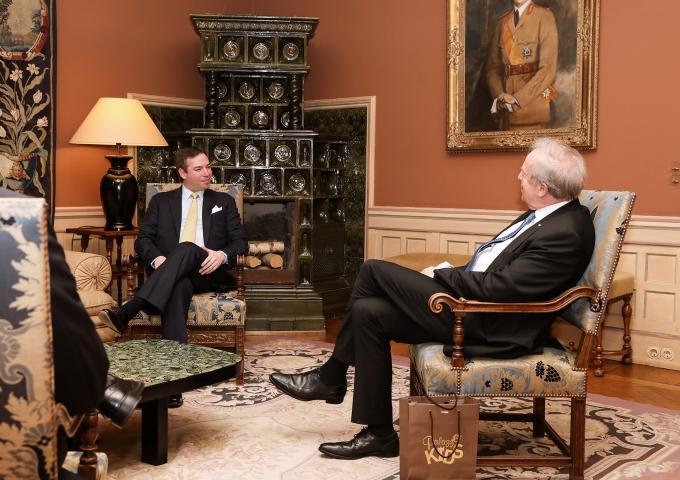 Audience de représentants de l'Orchestre de Chambre du Luxembourg 