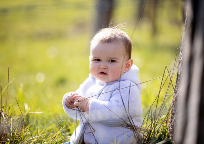Le Prince Charles dans le verger "Grand-Duc Jean" à Fischbach