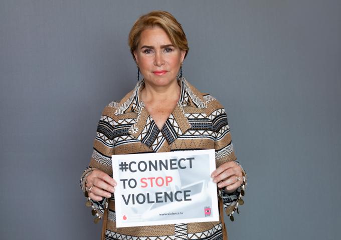 La Grande-Duchesse soutient l'application BrightSky pour lutter contre les violences faites aux femmes et aux filles 