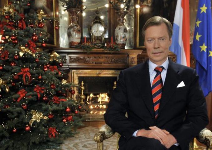 Photo du Grand-Duc lors du discours de Noël en 2011