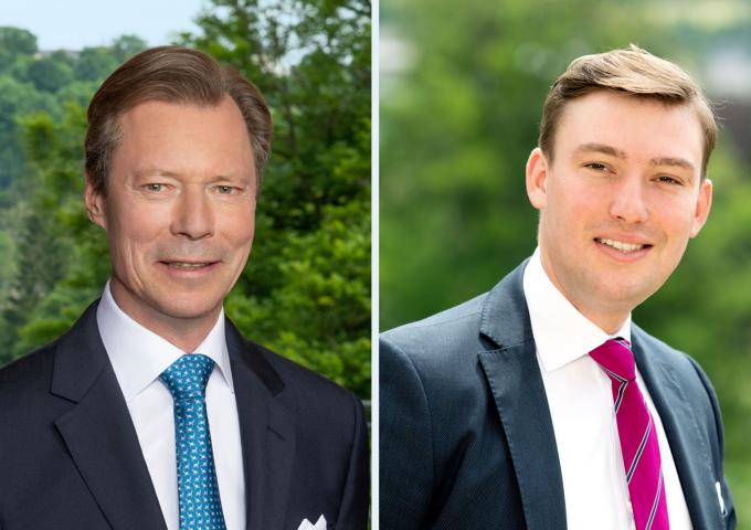 Portraits du Grand-Duc et du Prince Sébastien