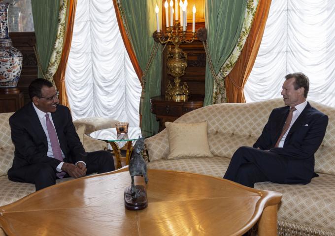 Le Grand-Duc en audience avec le président de la République du Niger, S.E.M. Mohamed Bazoum