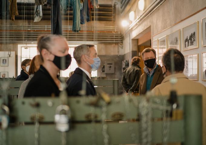 Le Grand-Duc visite une ancienne exploitation minière