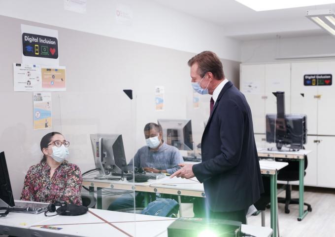 Visite de l'association "Digital Inclusion"