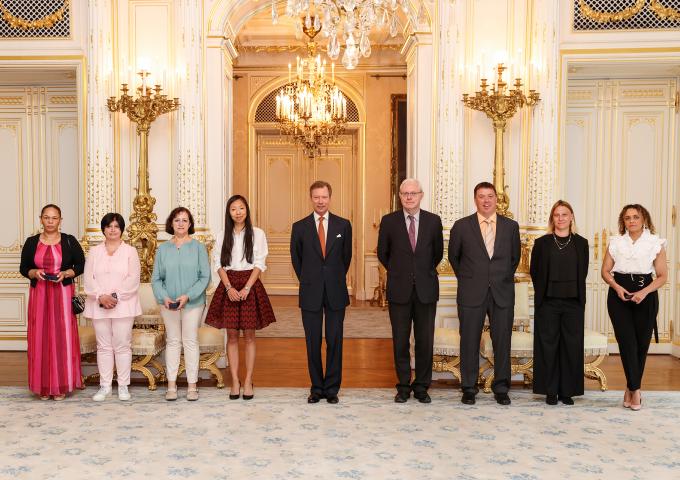 Photo souvenir de la cérémonie de remise de médailles