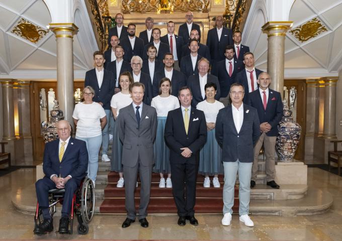 Photo des délégations pour les Jeux Olympiques et Paralympiques à Tokyo